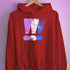 Drag Pride Grunge Exclamation Points Hoodie - Red